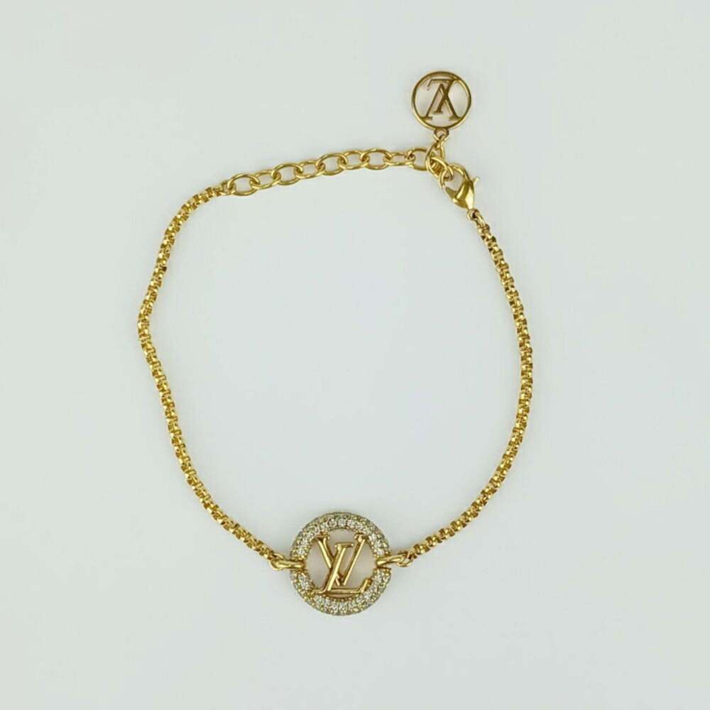 LOUIS VUITTON Gold Charm Bracelet
